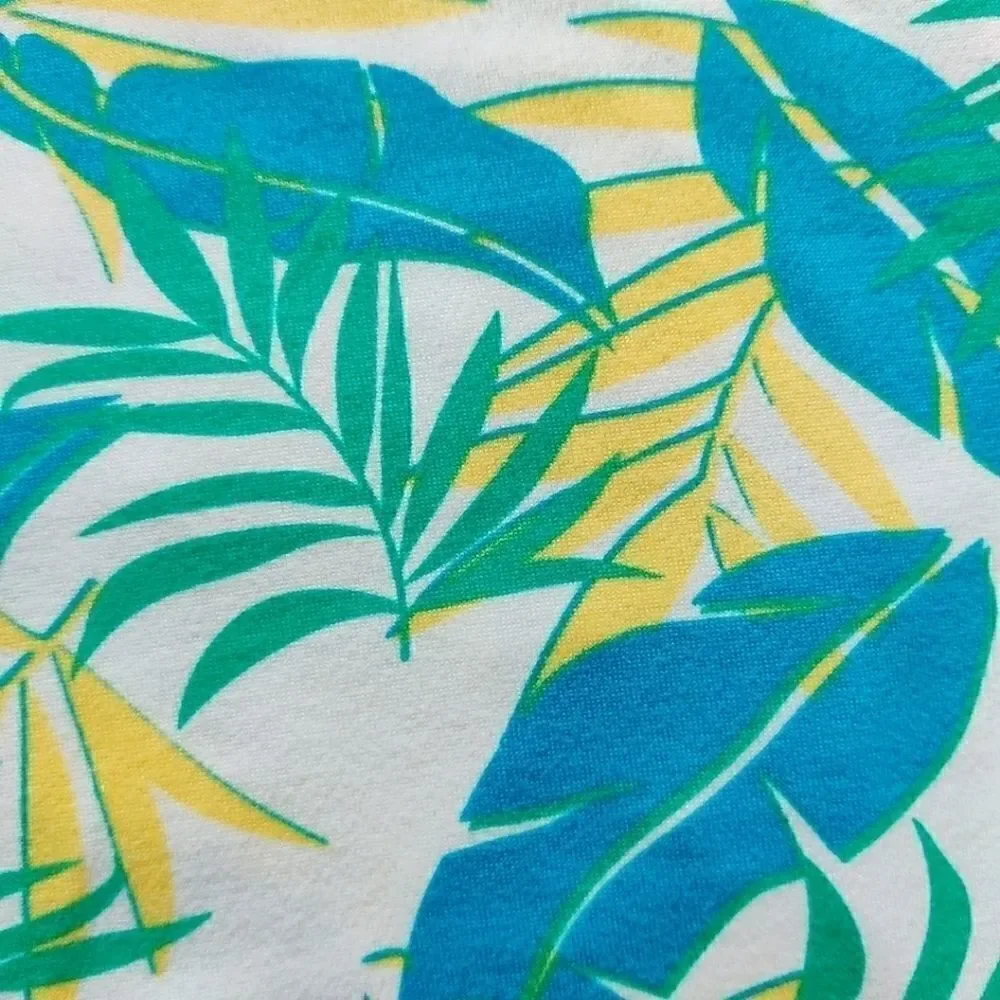 Poof NY criss cross tropical knot front tank